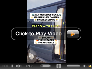 Used 2020 Mercedes-Benz Sprinter 3500 Cargo Camper Video Poster