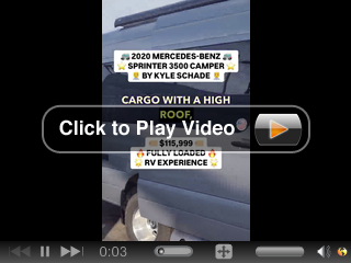 Used 2020 Mercedes-Benz Sprinter 3500 Cargo Camper Video Poster